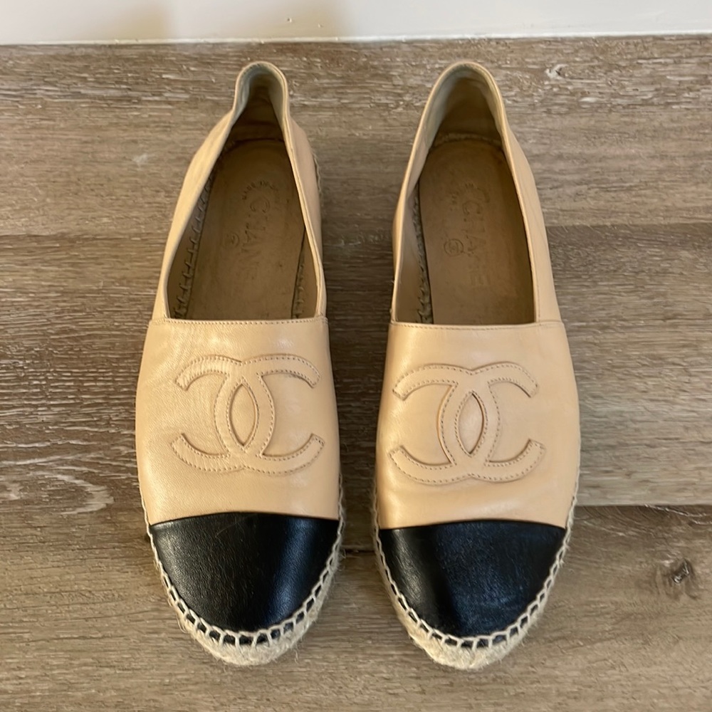 Chanel Lambskin CC Espadrilles